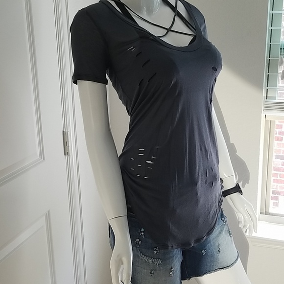 PPLA Charcoal Burnt Out Tee - Picture 7 of 8